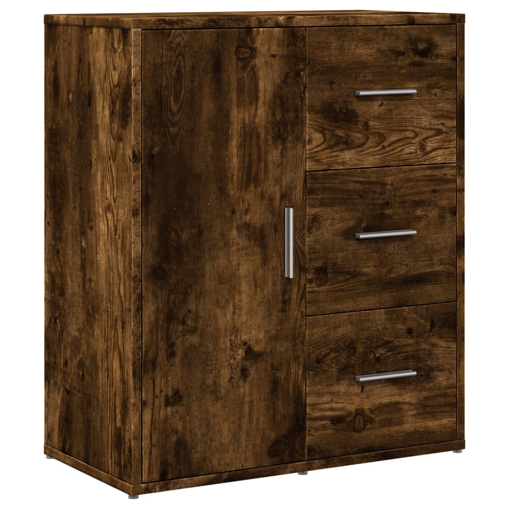 Skjenker 2 røkt eik 60x31x70 cm konstruert tre