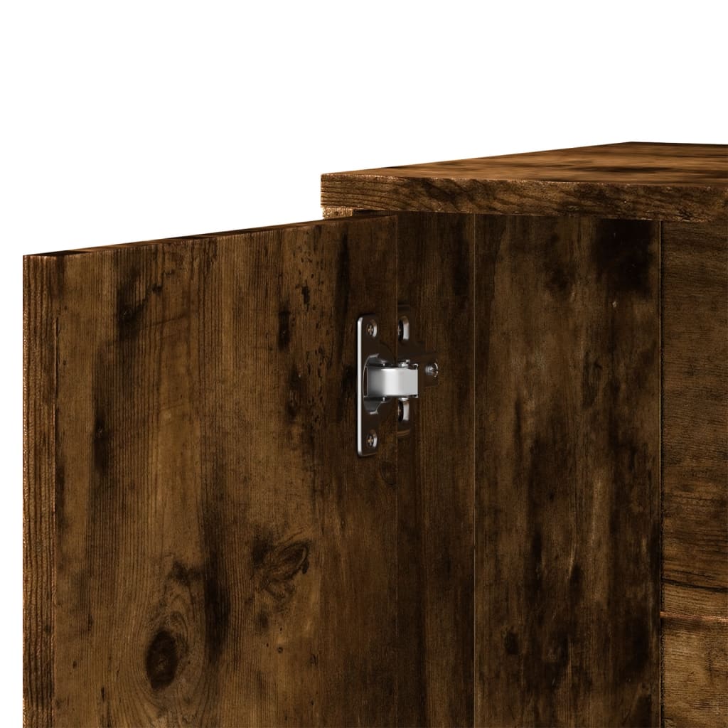 Skjenker 2 røkt eik 60x31x70 cm konstruert tre