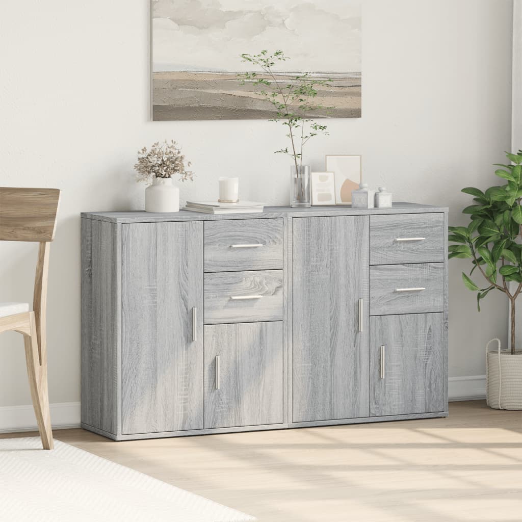 Skjenker 2 grå sonoma 60x31x70 cm konstruert tre