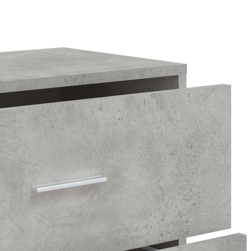 Skjenker 3 stk betonggrå 60x31x84 cm konstruert tre