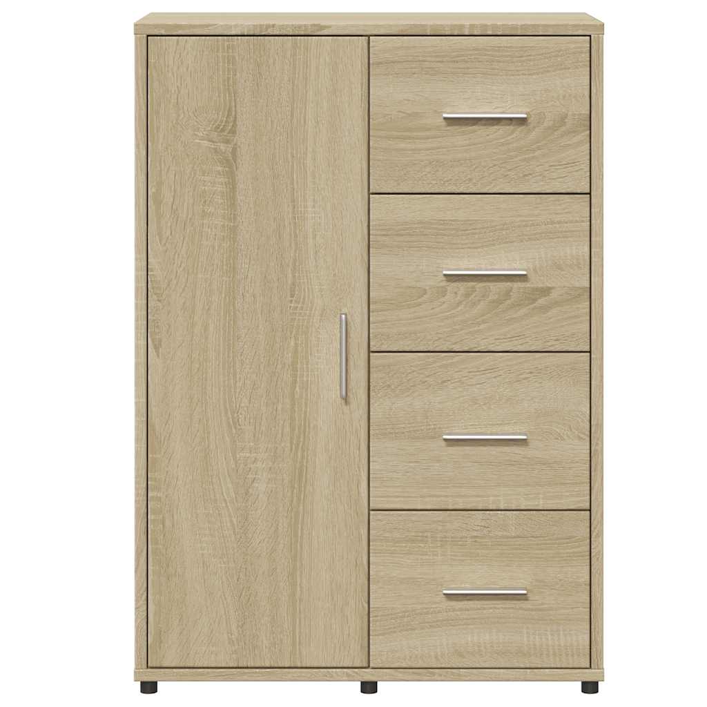 Skjenker 2 stk sonoma eik 60x31x84 cm konstruert tre