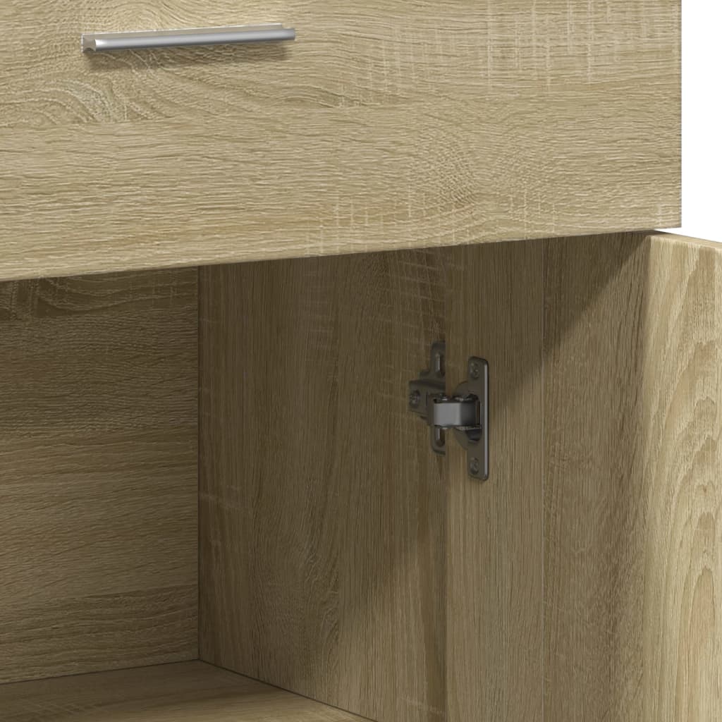 Skjenker 2 sonoma eik 60x30x84 cm konstruert tre