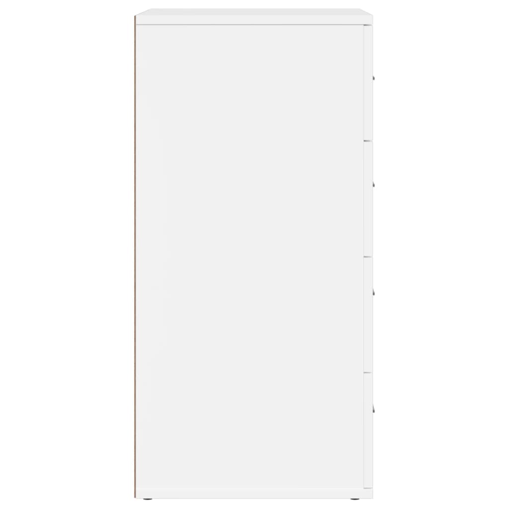 Skjenker 2 stk hvit 60x39x80 cm konstruert tre