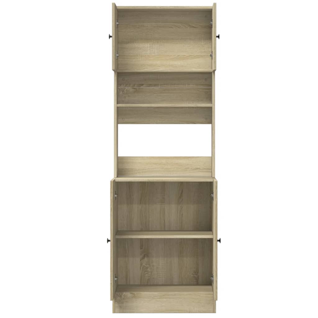 Kjøkkenskap sonoma eik 60x50x180 cm konstruert tre