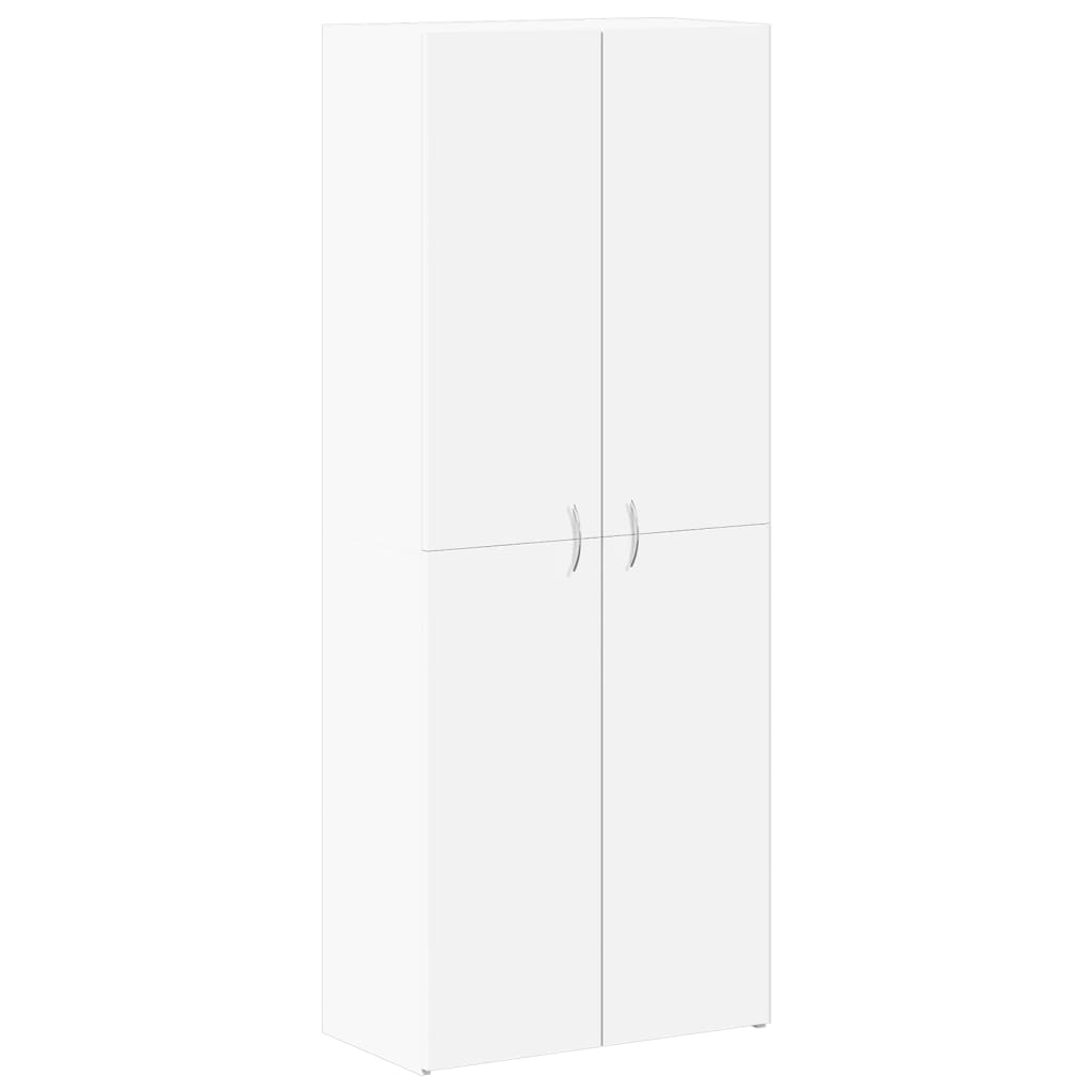 Arkivskap hvit 60x32x153 cm konstruert tre