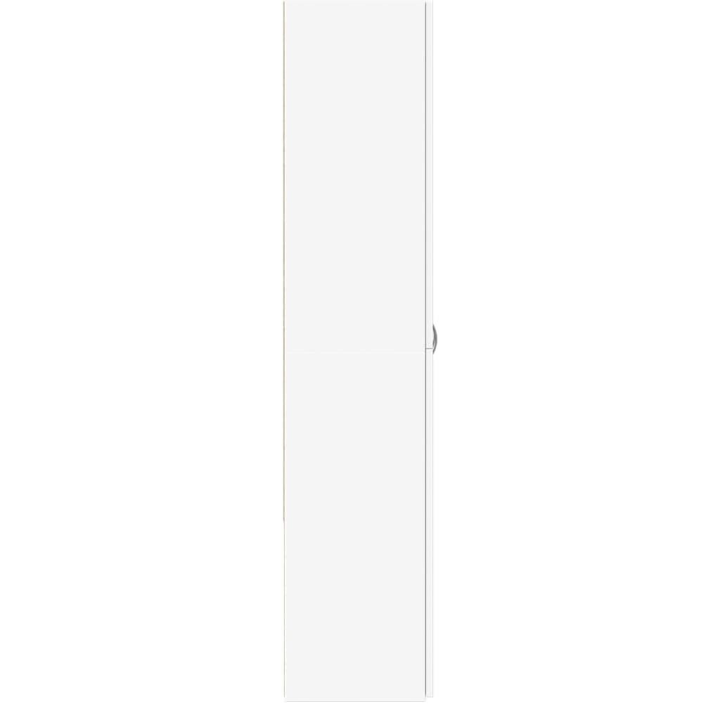 Arkivskap hvit 60x32x153 cm konstruert tre