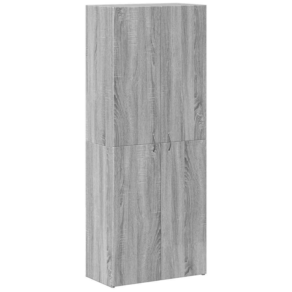Skoskap grå sonoma 60x32x153 cm konstruert tre
