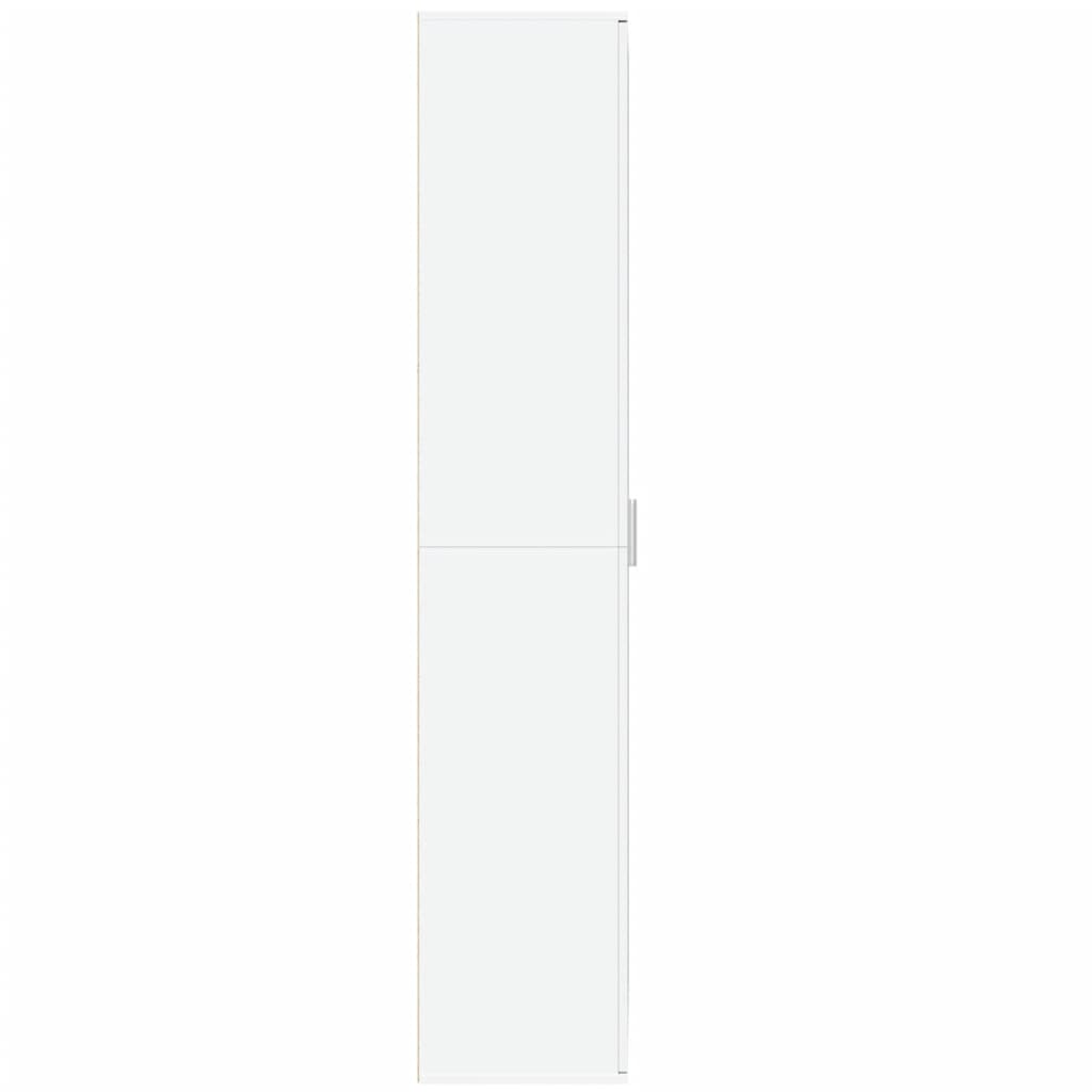 Highboard hvit 80x35x180 cm konstruert tre