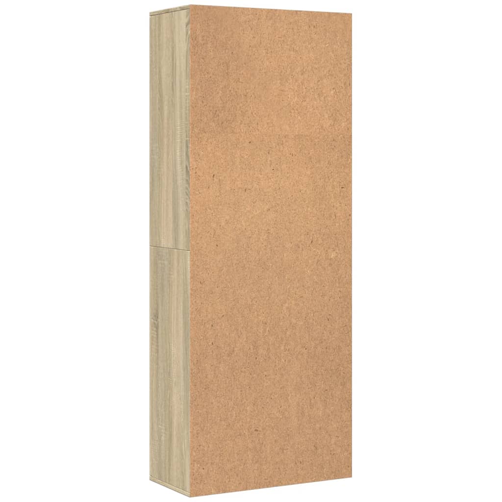 Highboard sonoma eik 70x35x180 cm konstruert tre
