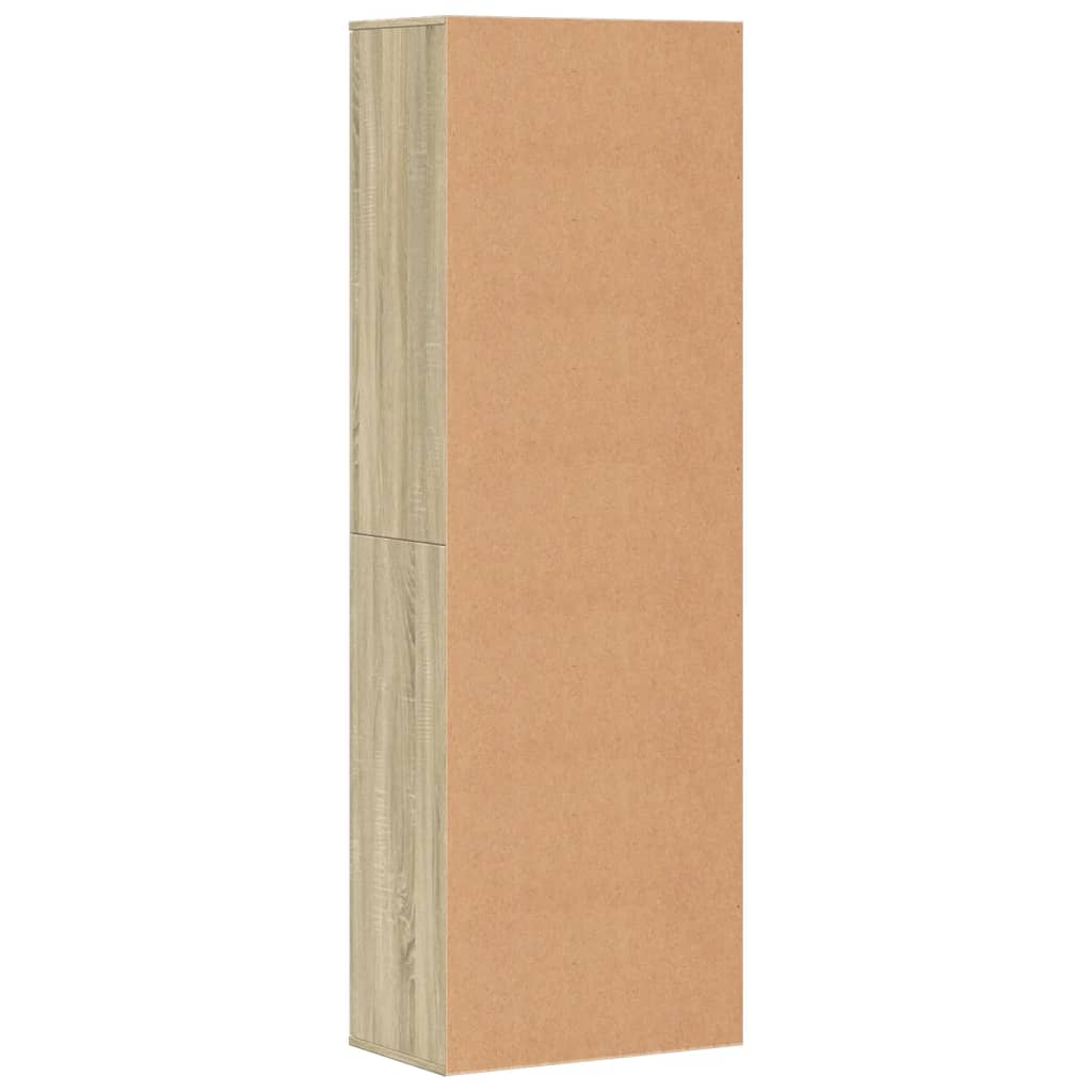 Highboard sonoma eik 60x35x180 cm konstruert tre