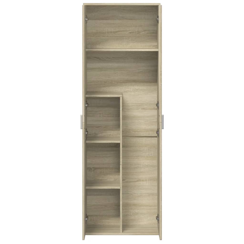Highboard sonoma eik 60x35x180 cm konstruert tre