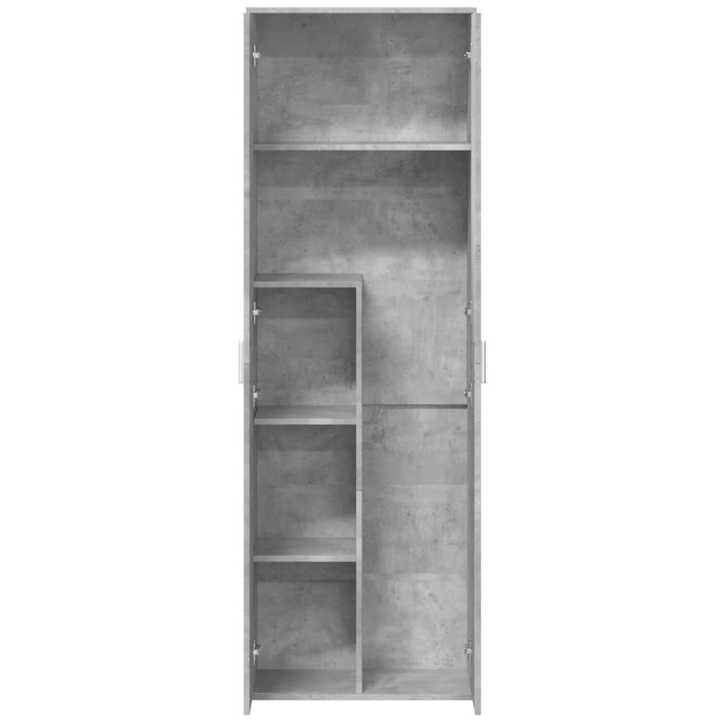 Highboard betonggrå 60x35x180 cm konstruert tre