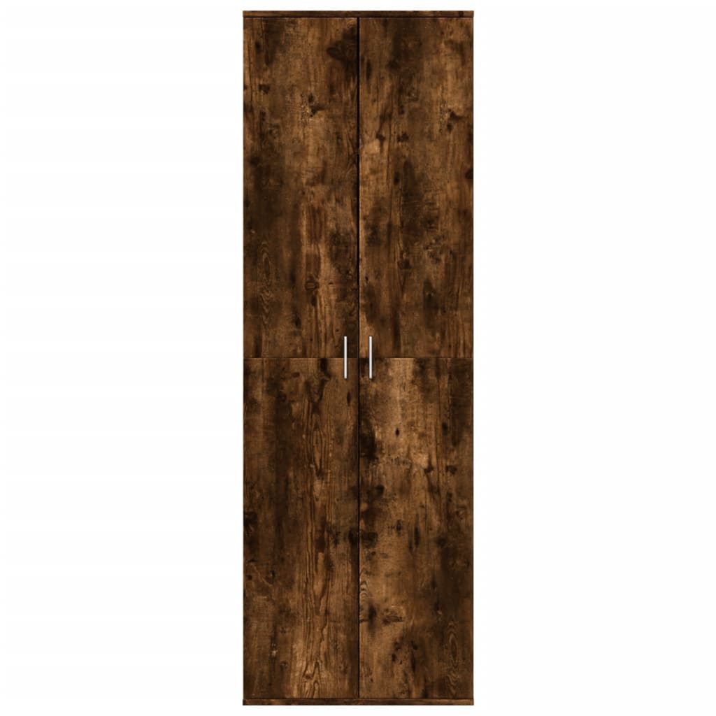 Highboard røkt eik 60x35x180 cm konstruert tre