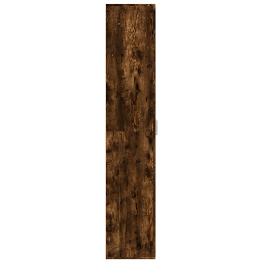 Highboard røkt eik 60x35x180 cm konstruert tre