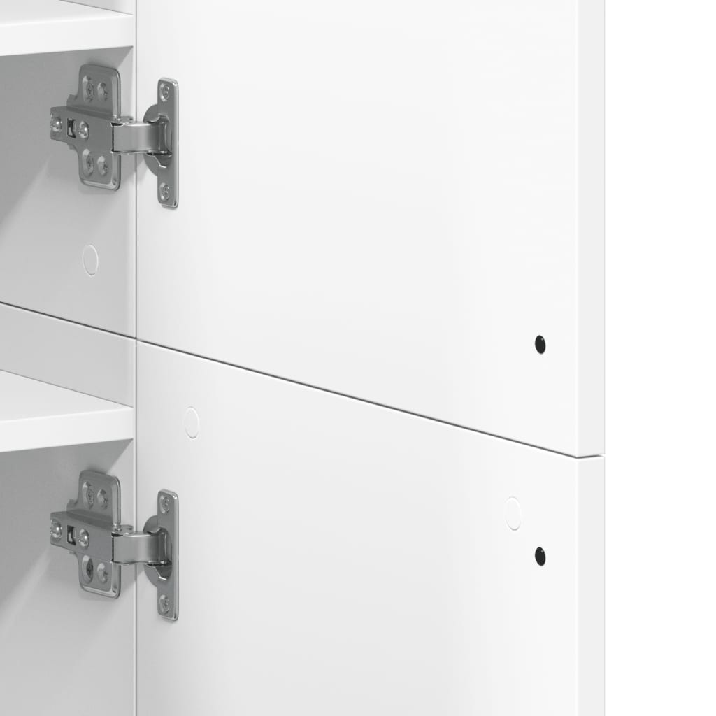 Skoskap hvit 80x39x178 cm sponplate