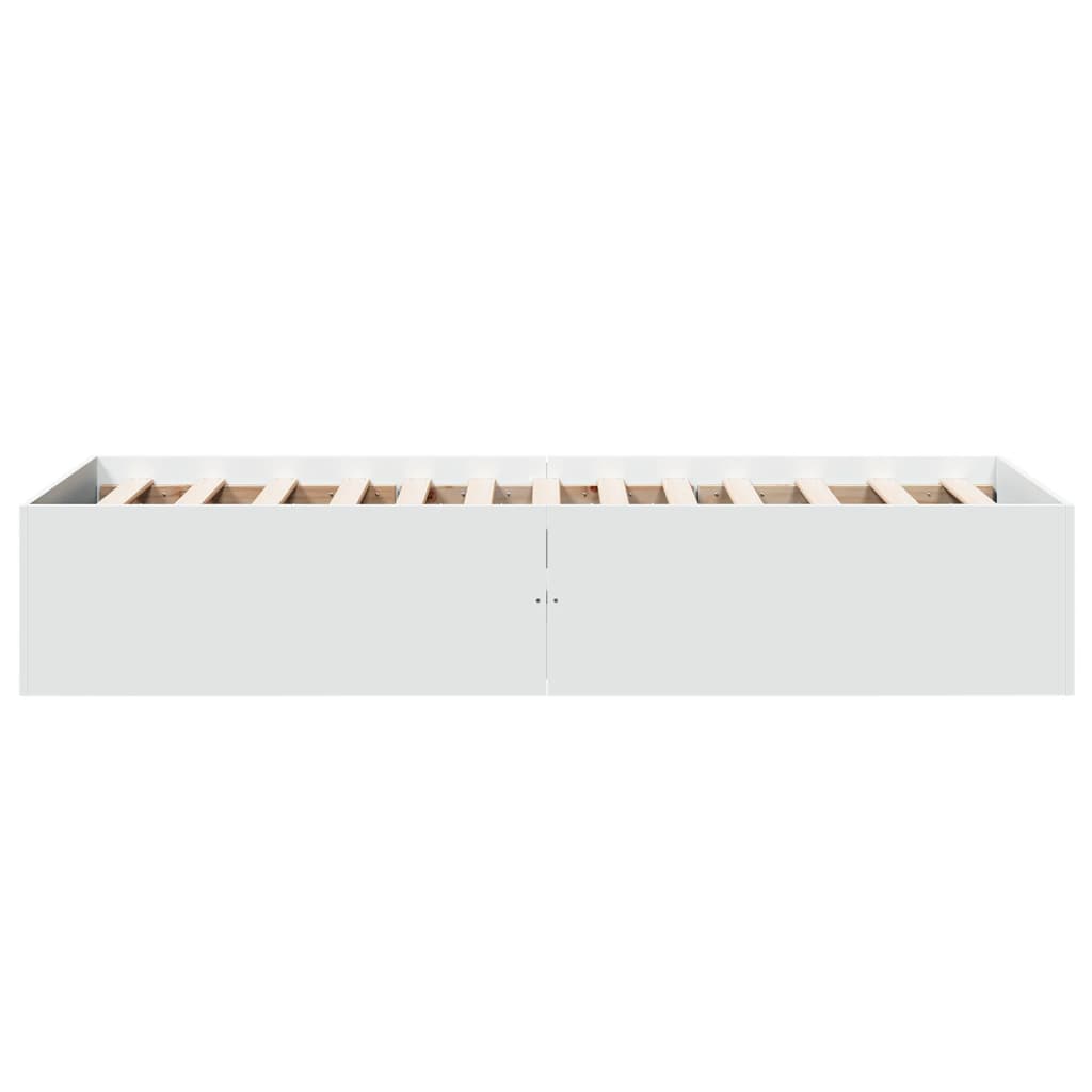 Sengeramme hvit 75x190 cm konstruert tre