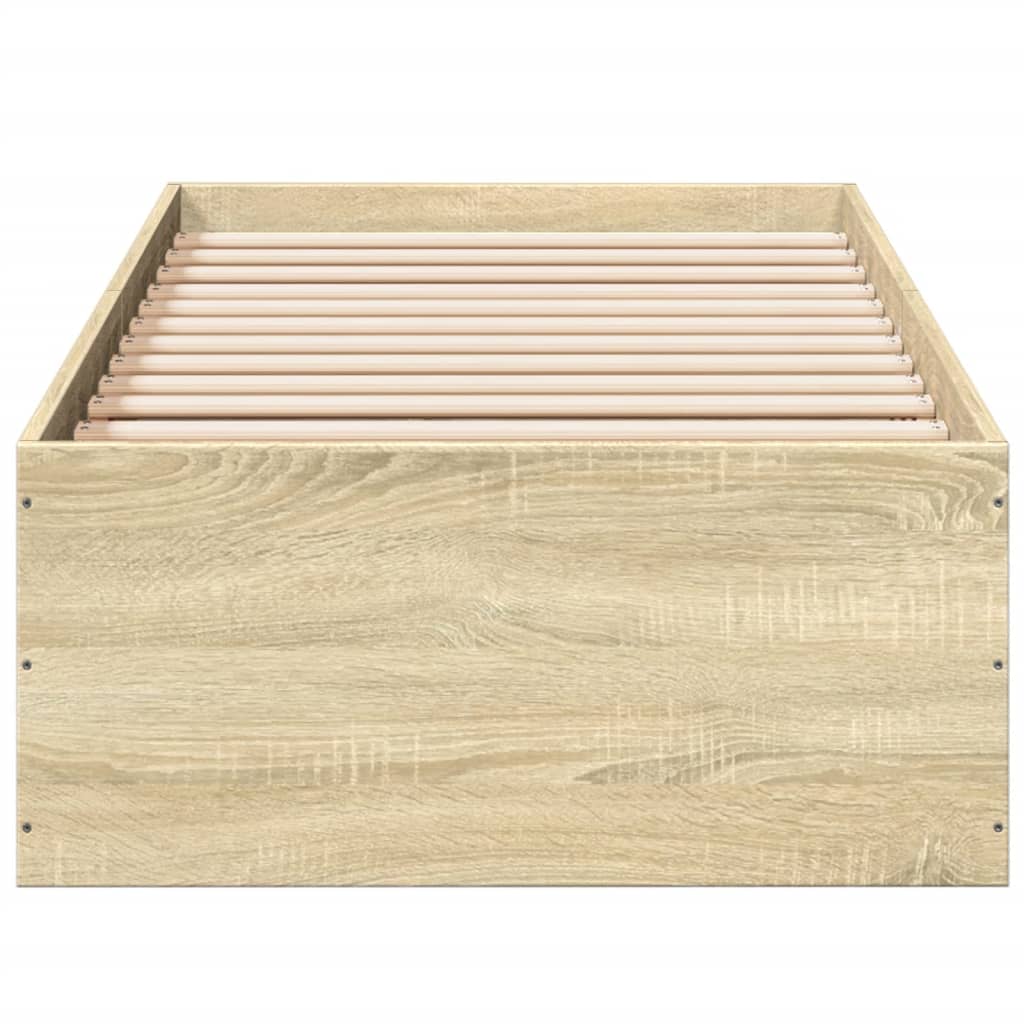 Sengeramme uten madrass sonoma eik 75x190 cm konstruert tre
