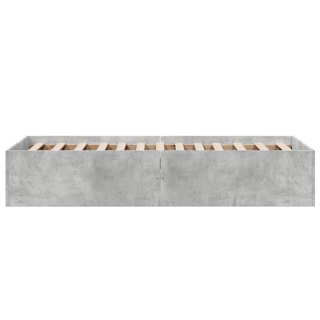 Sengeramme betonggrå 75x190 cm konstruert tre