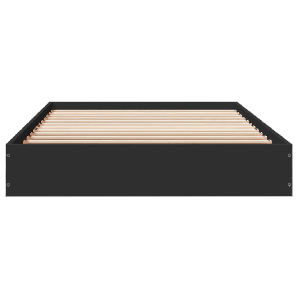 Sengeramme svart 75x190 cm konstruert tre