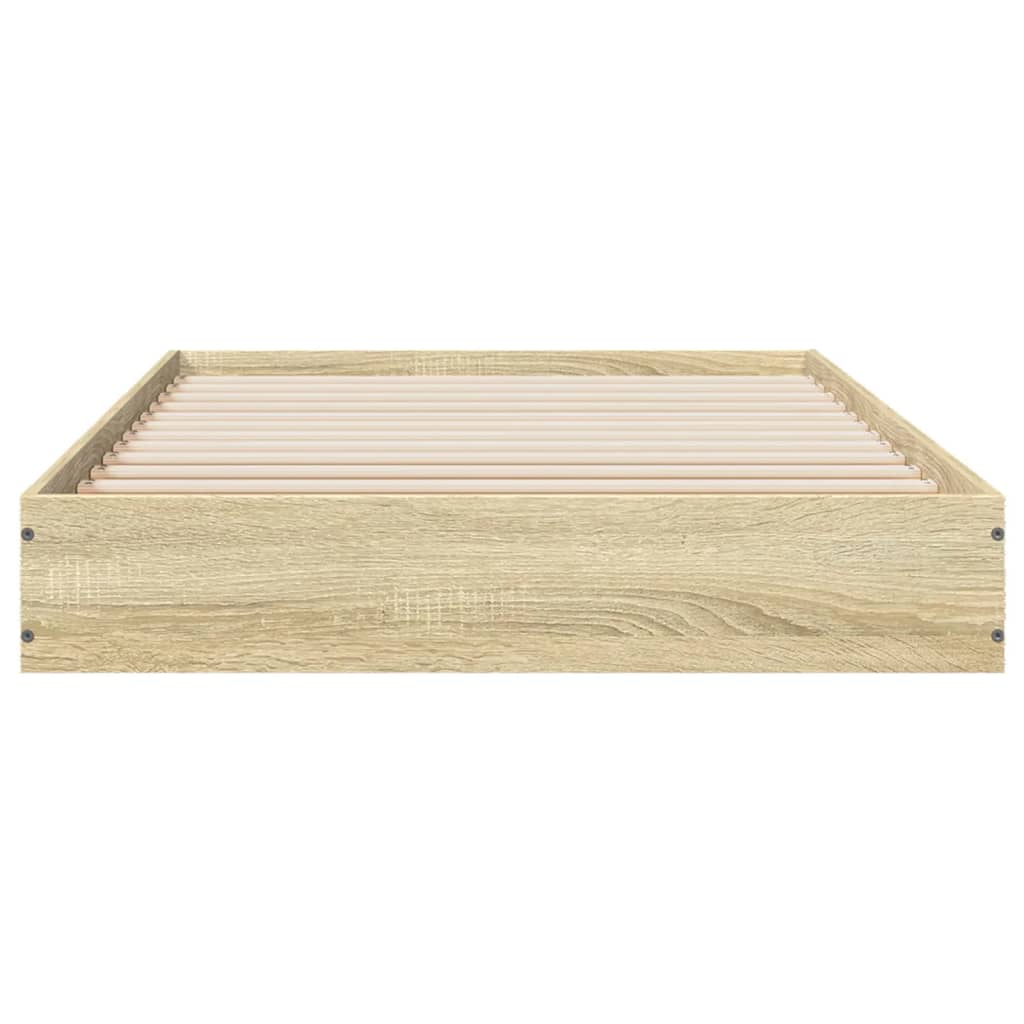 Sengeramme uten madrass sonoma eik 75x190 cm konstruert tre