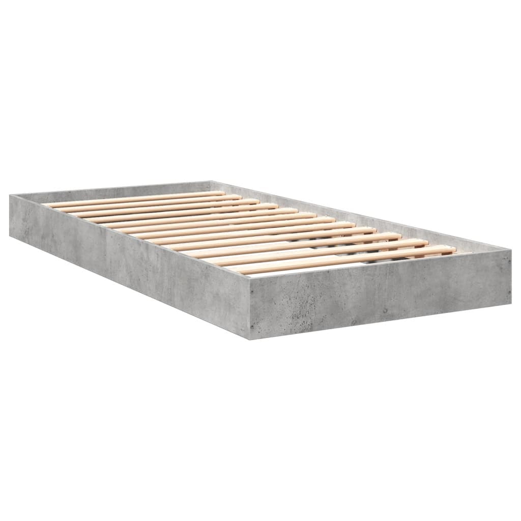 Sengeramme betonggrå 75x190 cm konstruert tre
