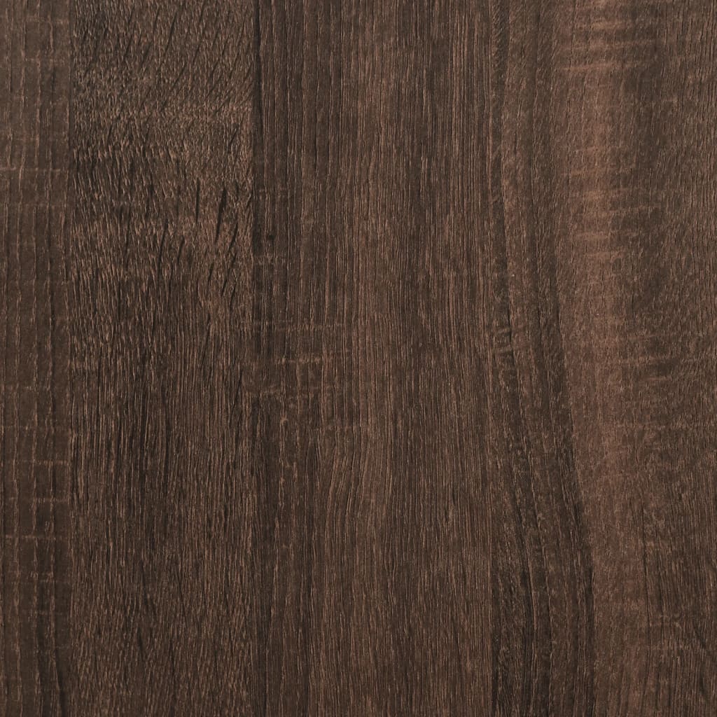 Sengeramme uten madrass brun eik 75x190 cm konstruert tre