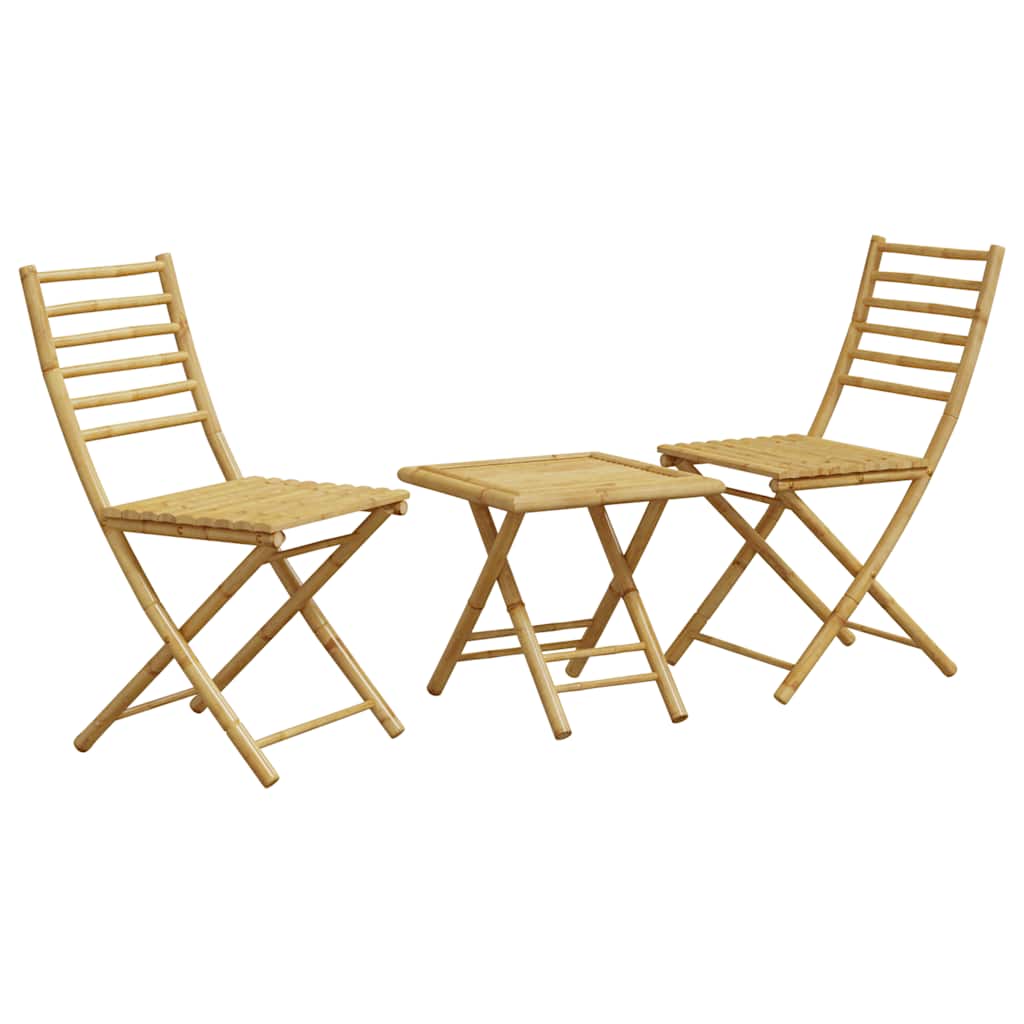 Bistrosett 3 deler bambus