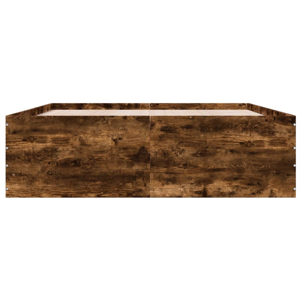 Sengeramme røkt eik 150x200 cm konstruert tre