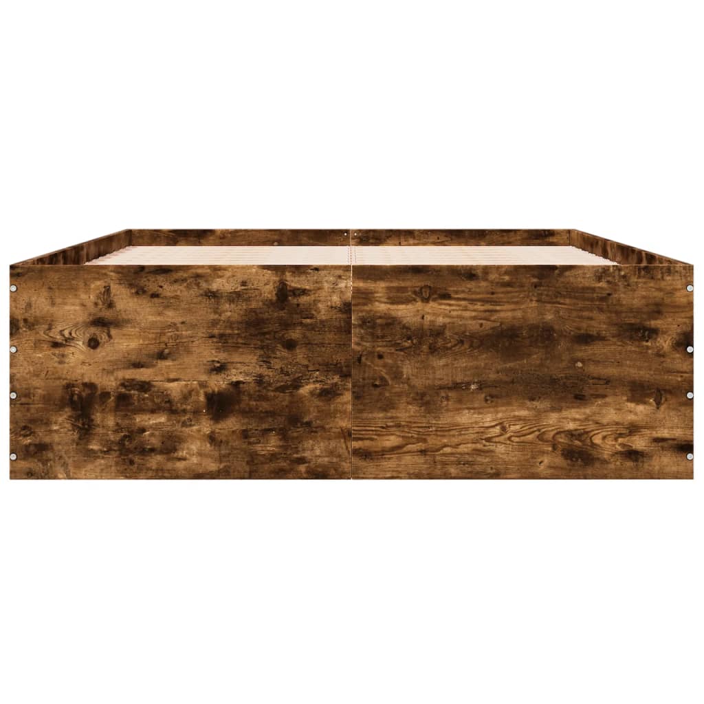 Sengeramme røkt eik 120x200 cm konstruert tre