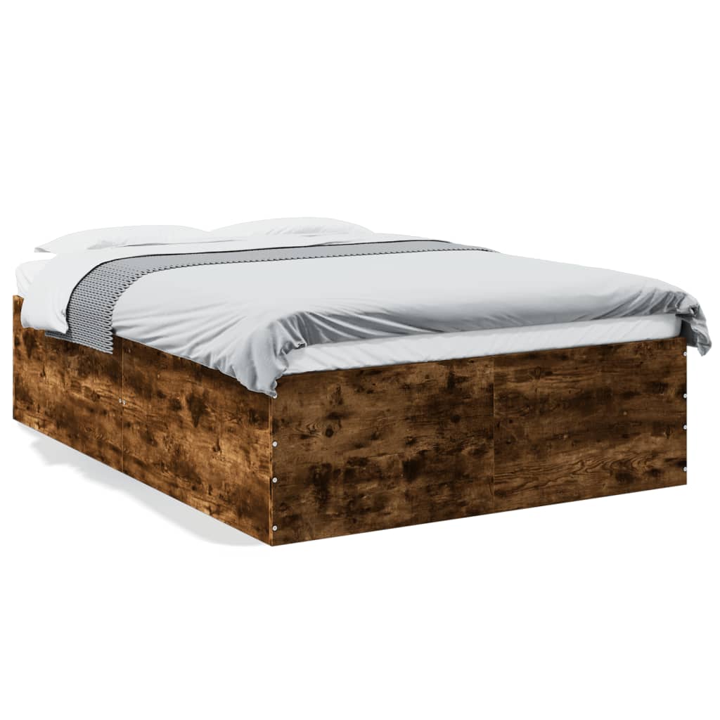 Sengeramme røkt eik 120x200 cm konstruert tre