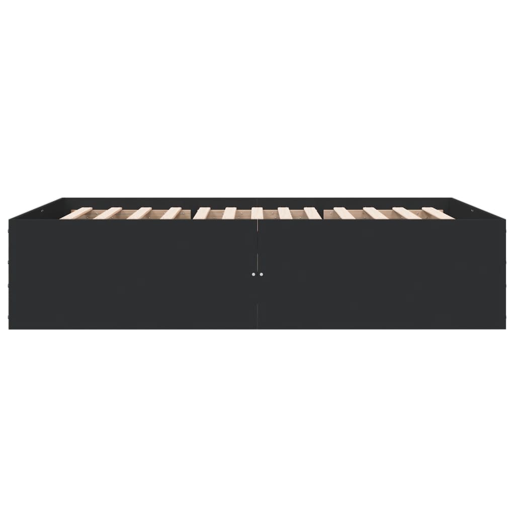 Sengeramme svart 135x190 cm konstruert tre