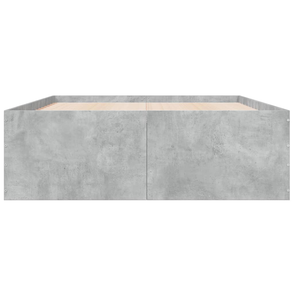 Sengeramme betonggrå 120x190 cm konstruert tre