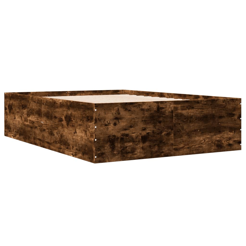 Sengeramme røkt eik 120x190 cm konstruert tre