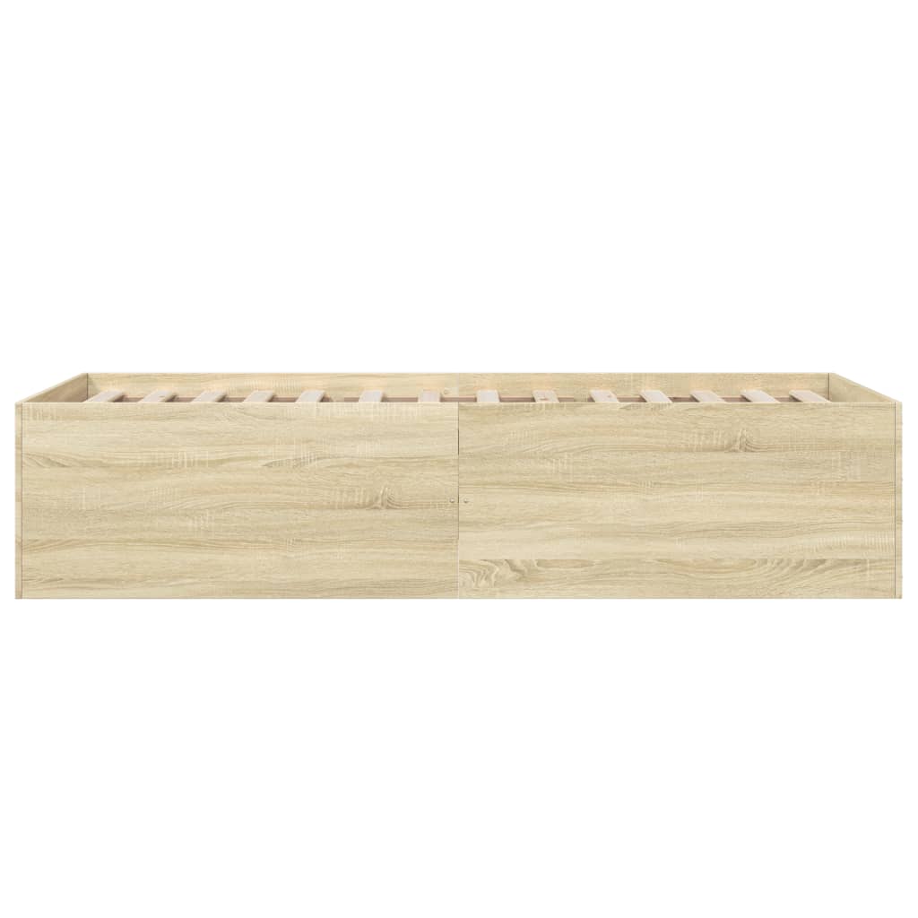 Sengeramme sonoma eik 100x200 cm konstruert tre