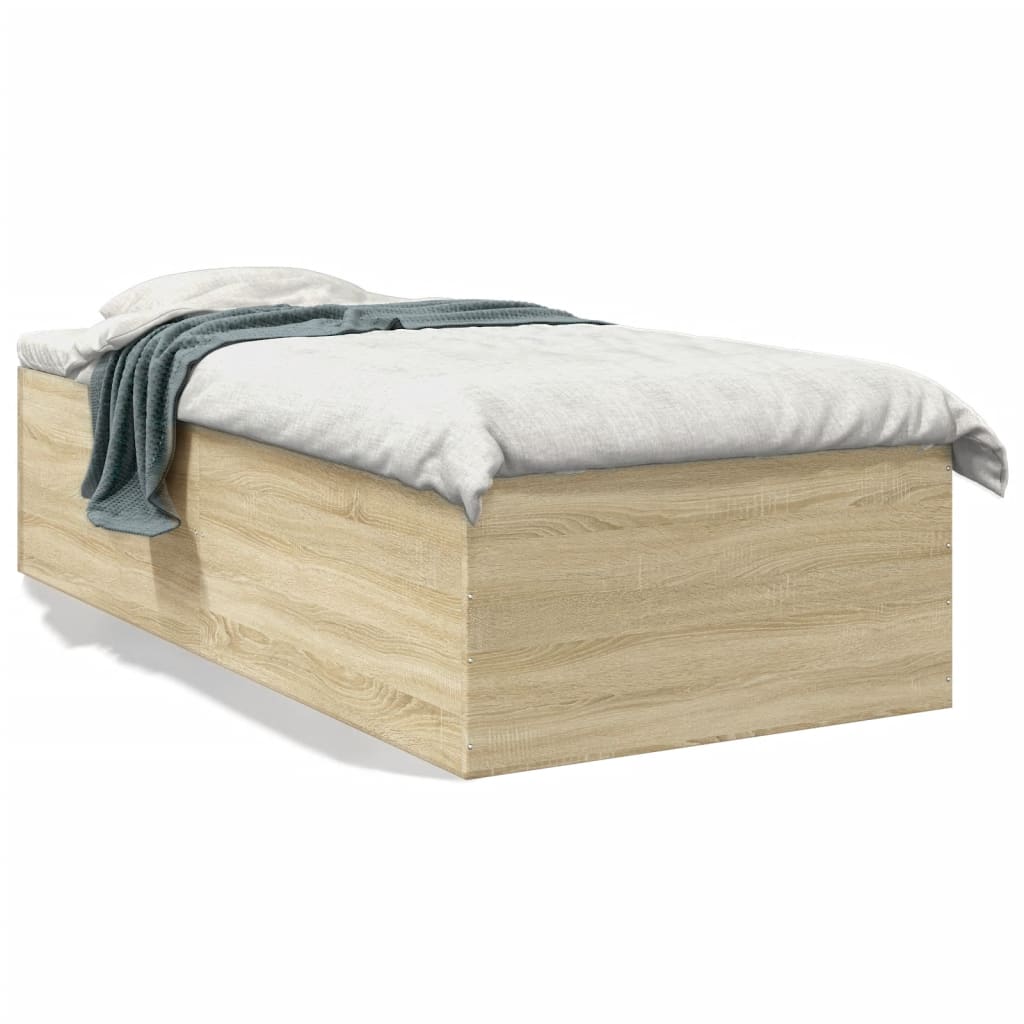 Sengeramme sonoma eik 100x200 cm konstruert tre