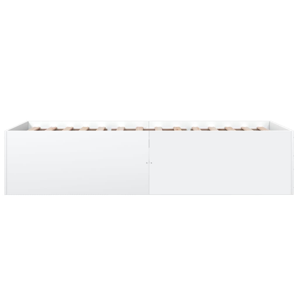 Sengeramme hvit 90x190 cm konstruert tre