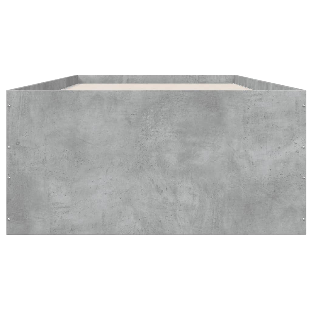 Sengeramme betonggrå 75x190 cm konstruert tre