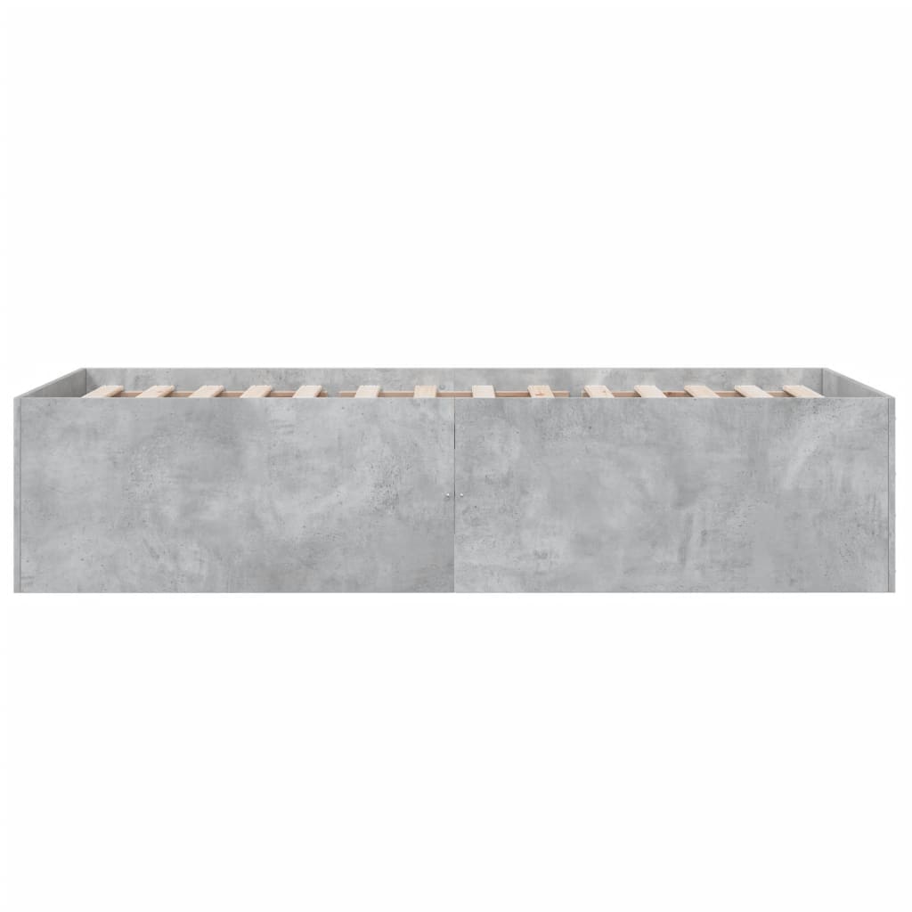 Sengeramme betonggrå 75x190 cm konstruert tre