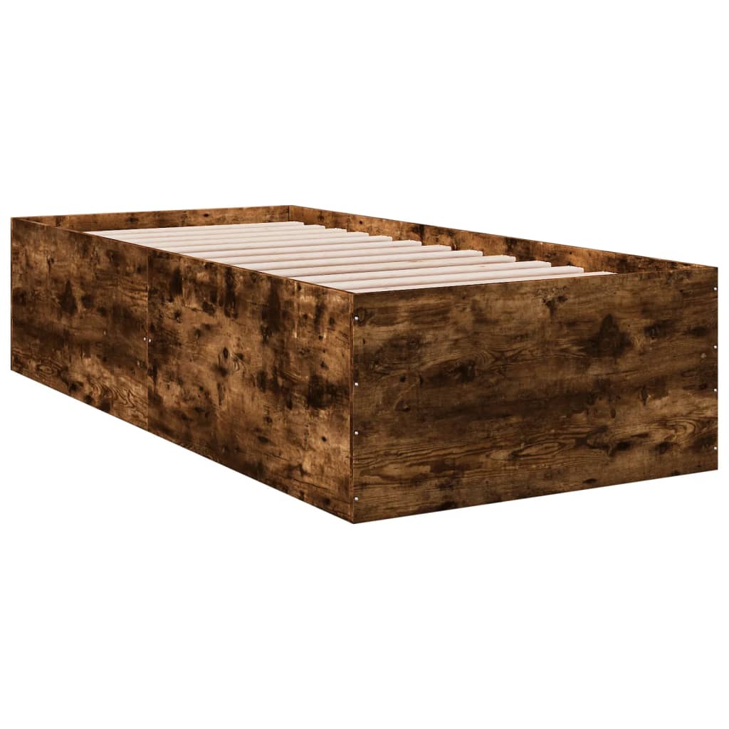 Sengeramme røkt eik 75x190 cm konstruert tre