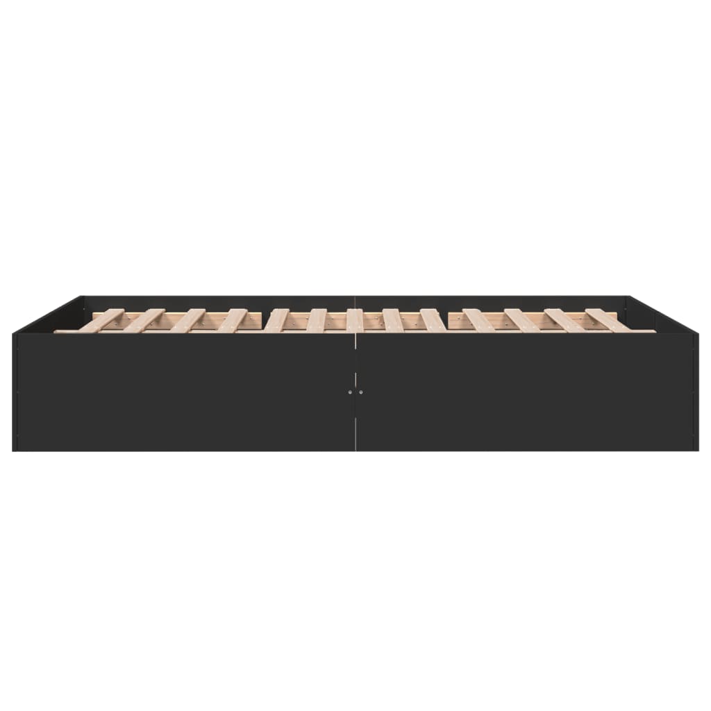 Sengeramme svart 135x190 cm konstruert tre