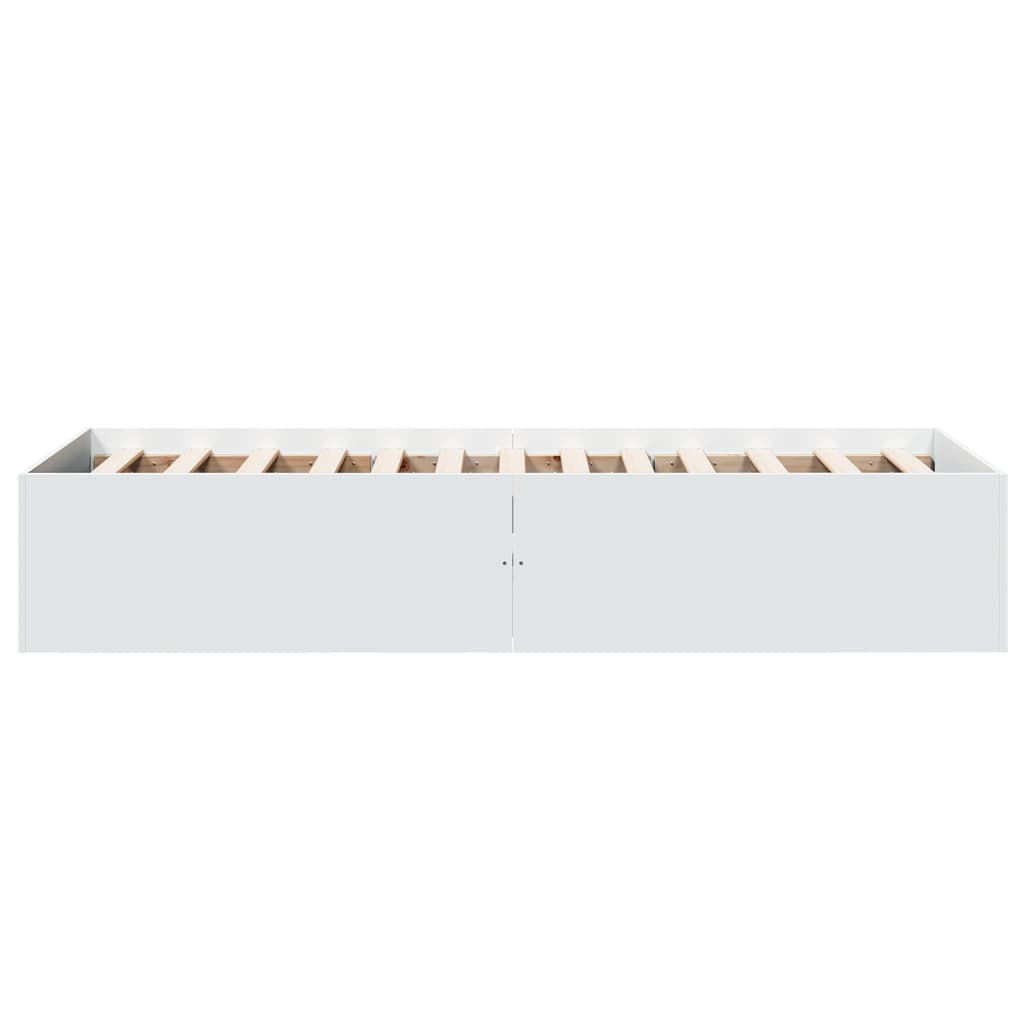 Sengeramme hvit 100x200 cm konstruert tre