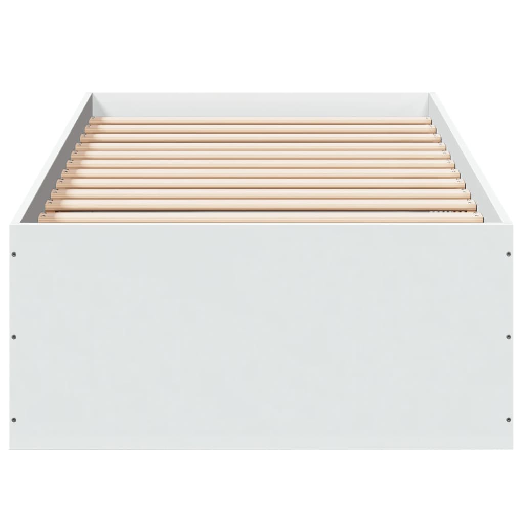 Sengeramme hvit 90x200 cm konstruert tre