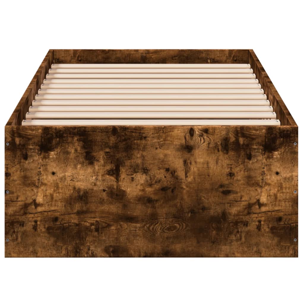 Sengeramme røkt eik 90x190 cm konstruert tre