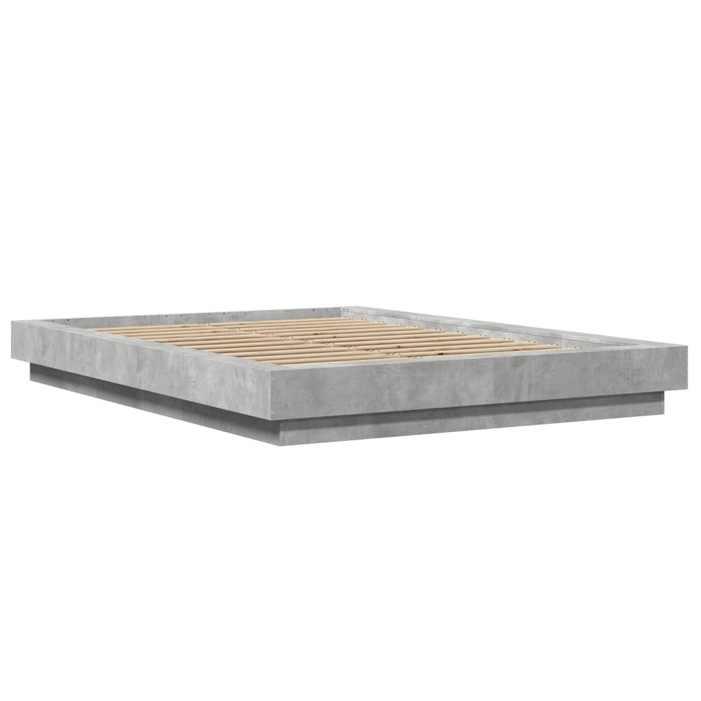 Sengeramme betonggrå 120x200 cm konstruert tre