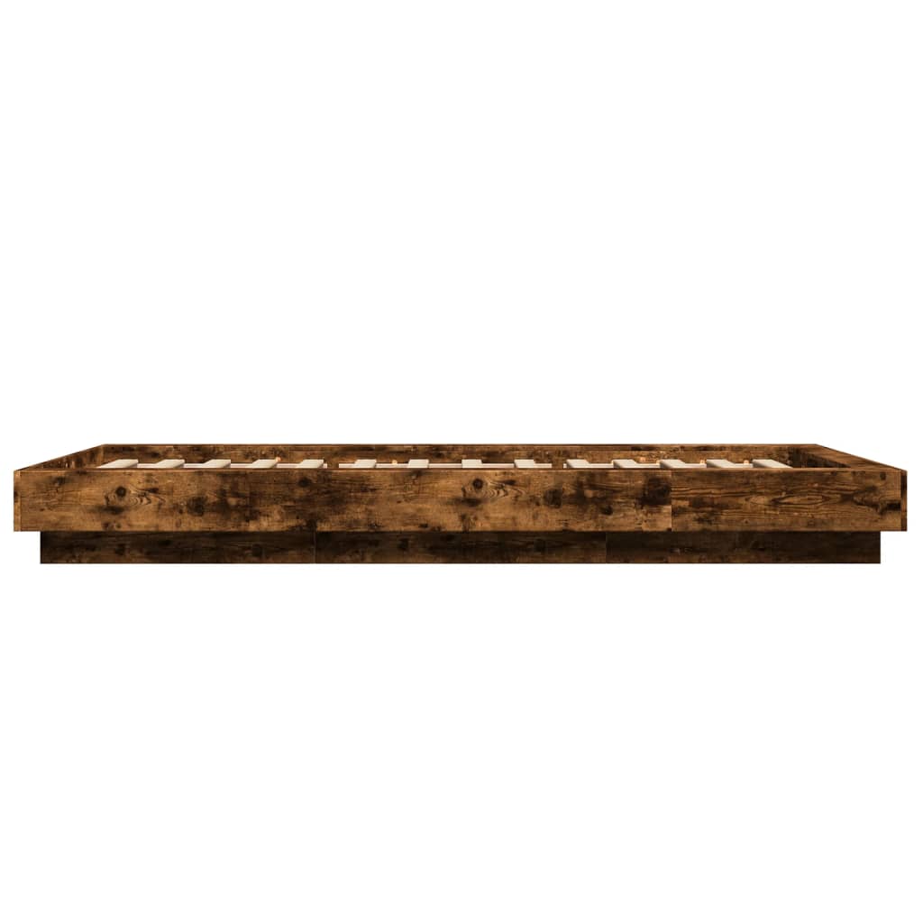Sengeramme røkt eik 100x200 cm konstruert tre