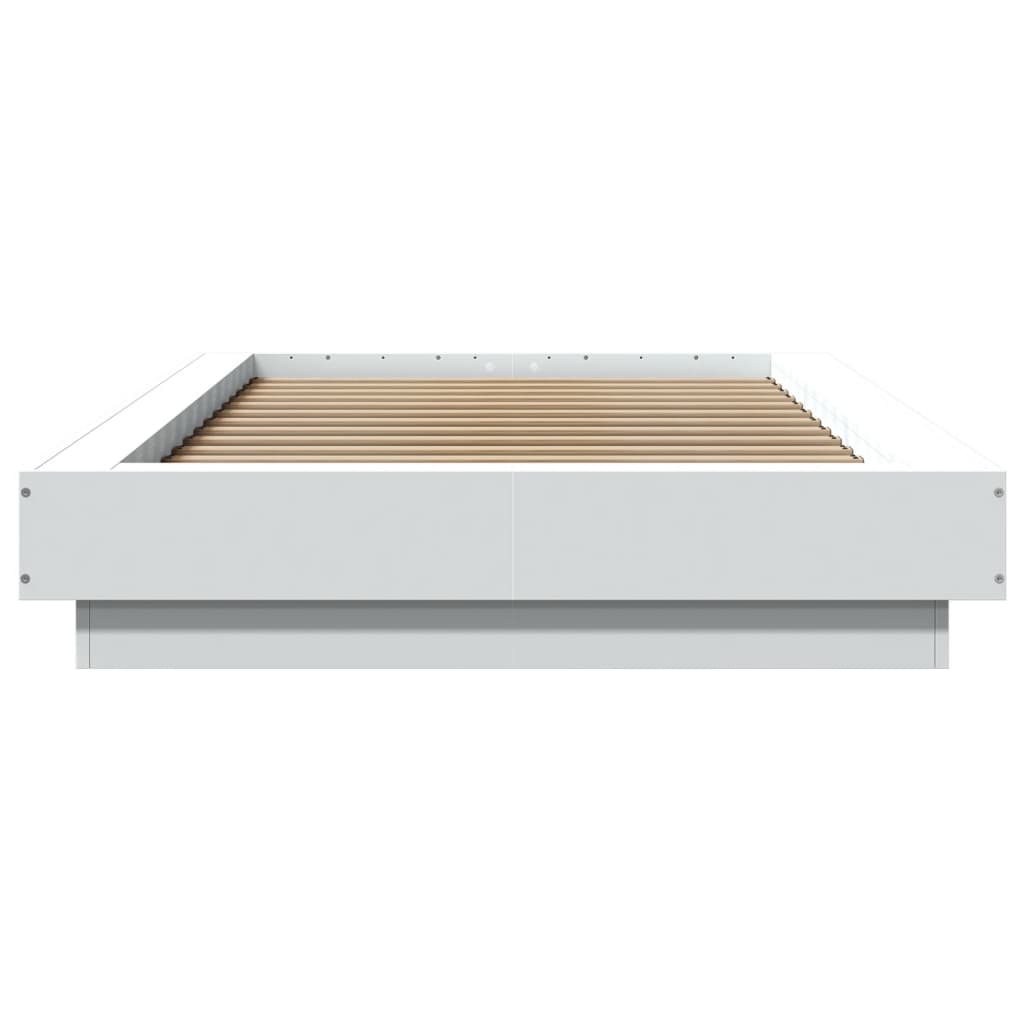 Sengeramme hvit 90x200 cm konstruert tre