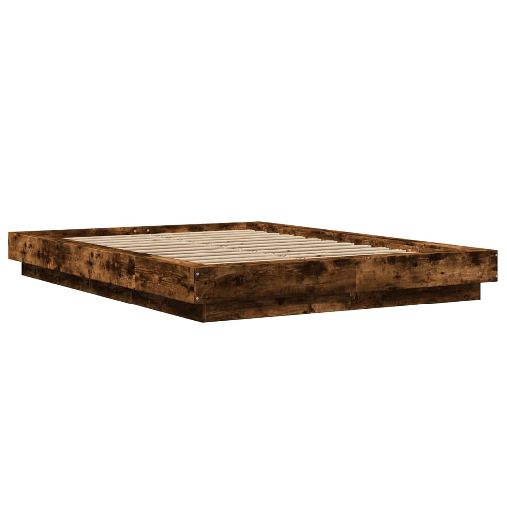 Sengeramme røkt eik 140x190 cm konstruert tre