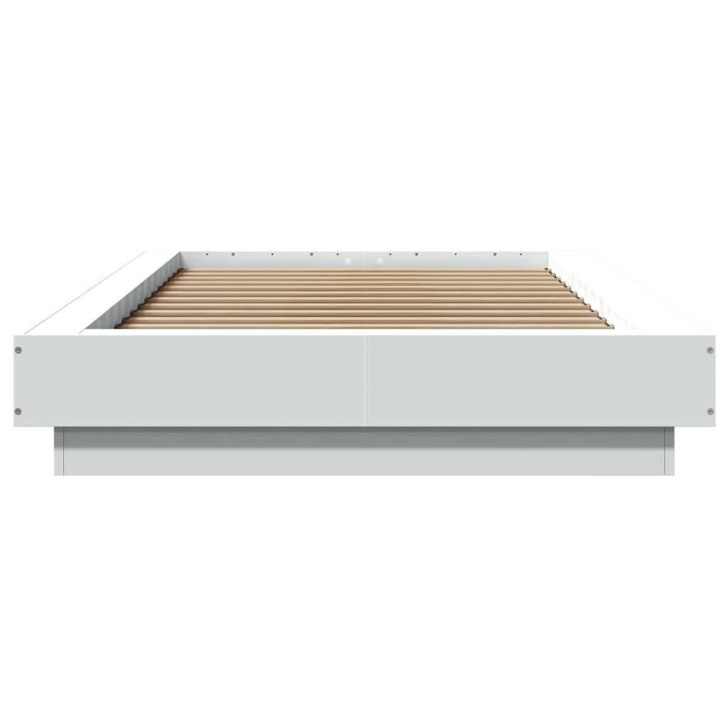 Sengeramme hvit 90x190 cm konstruert tre
