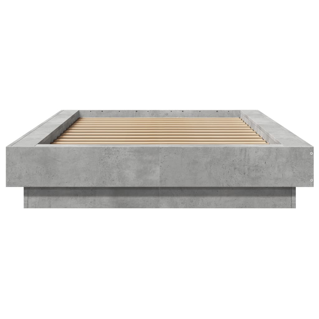 Sengeramme betonggrå 90x190 cm konstruert tre