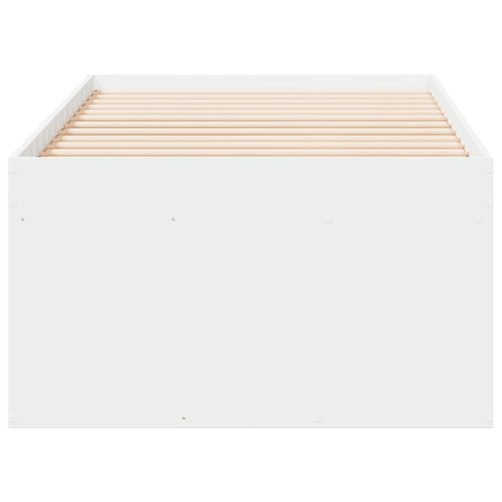 Dagseng med skuffer uten Madrass Hvit 100x200 cm